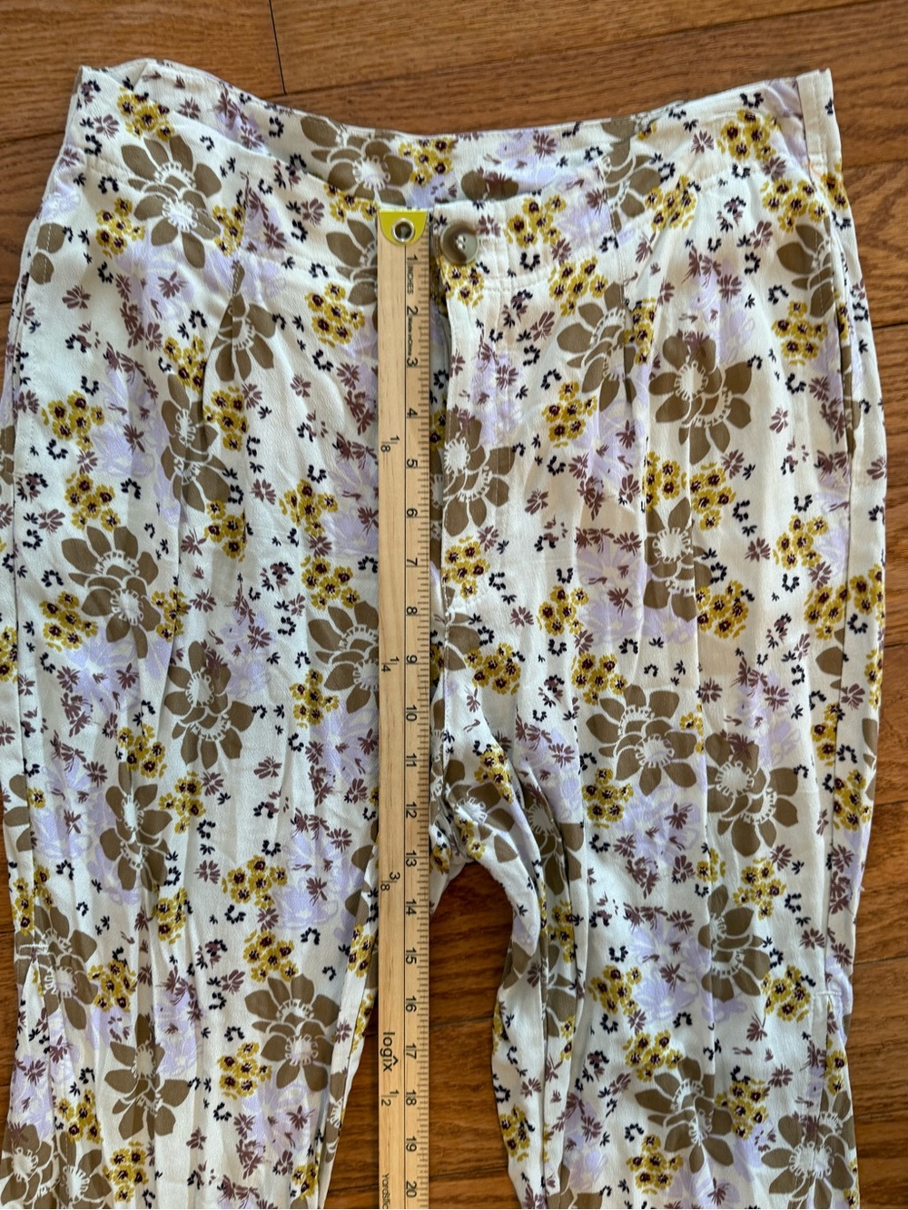 Free People "Can't Take My Eyes Off You" printed flare pants Size Medium - Picture 6 of 6